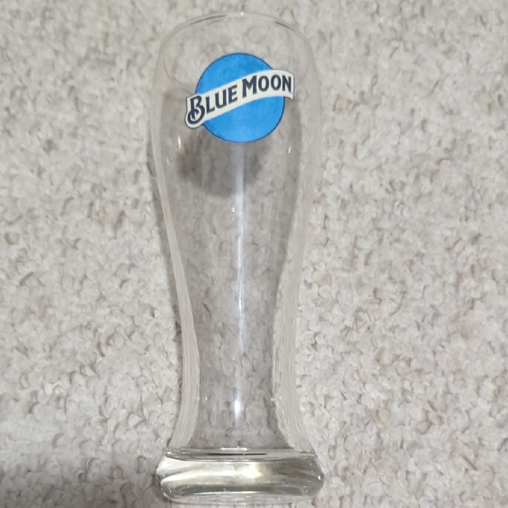 Blue Moon Pilsner Glass with Blue Logo